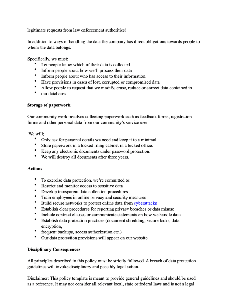 Data Policy 2
